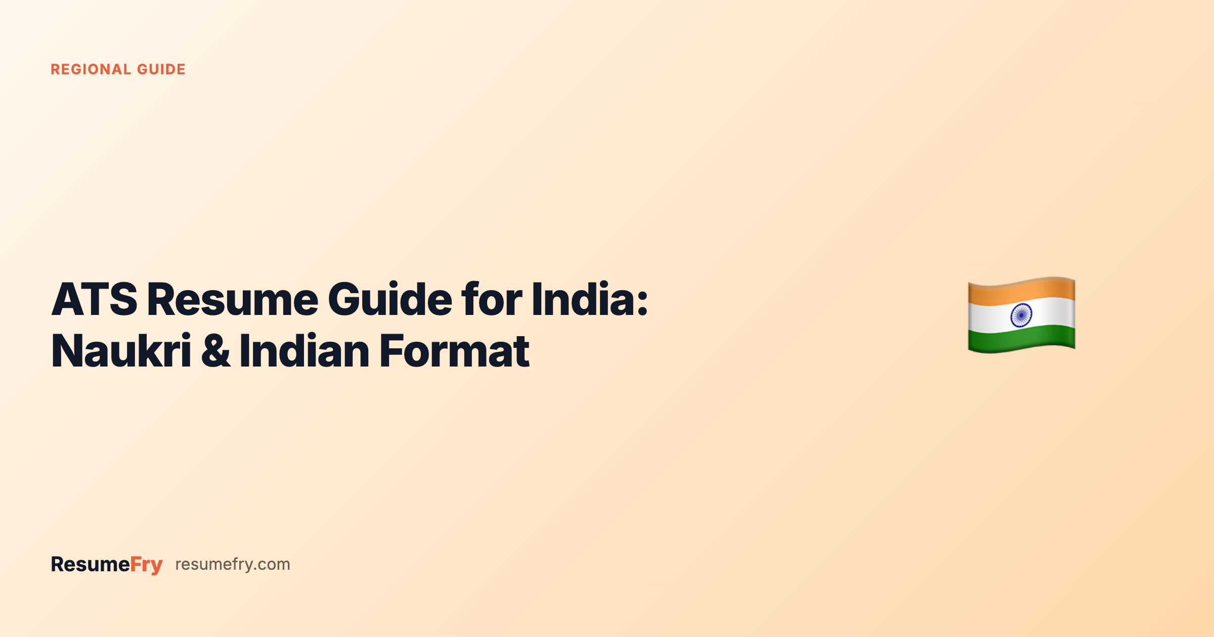 ATS Resume Guide for India 2026